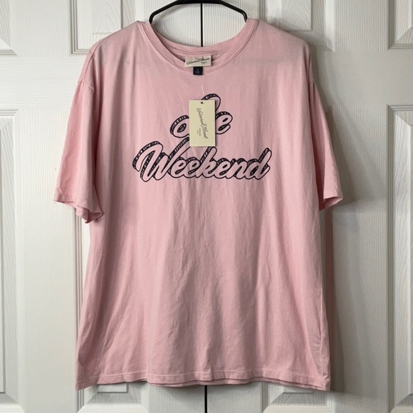 Universal Thread Womens Print T Shirt Le Weekend Size - Picture 1 of 7